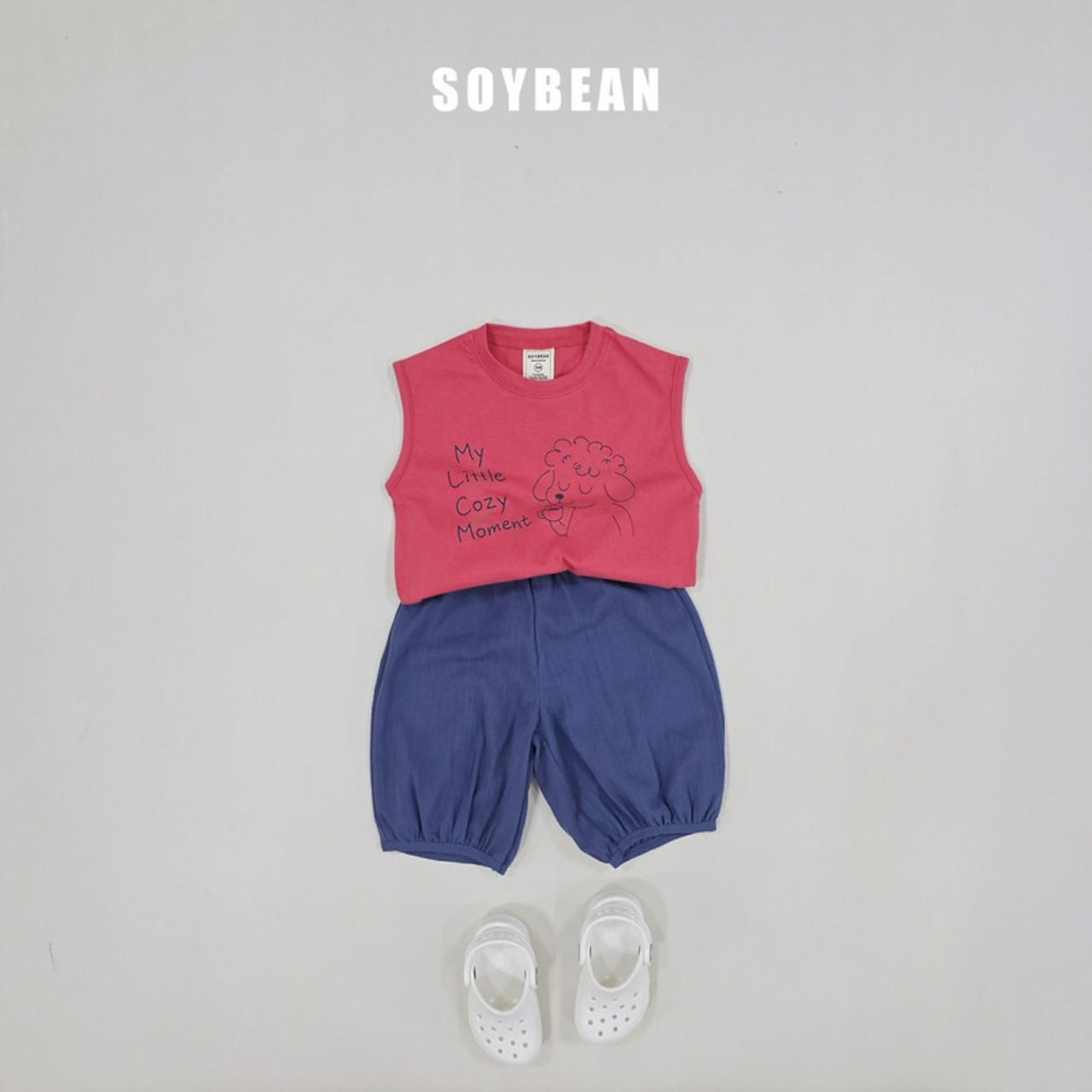 【取寄/韓国直送】SOYBEAN 26/SM シンプルバルーン上下セット|夏服|韓国子供服