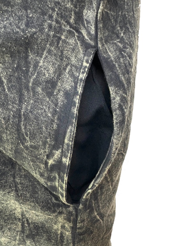 S/Wx織り半袖シャツOP/ブラック　NP25SS-SPNI02