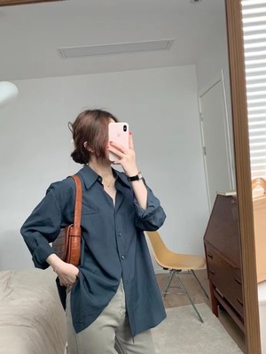 スラッシュポケットブラウス　AJ2205-603