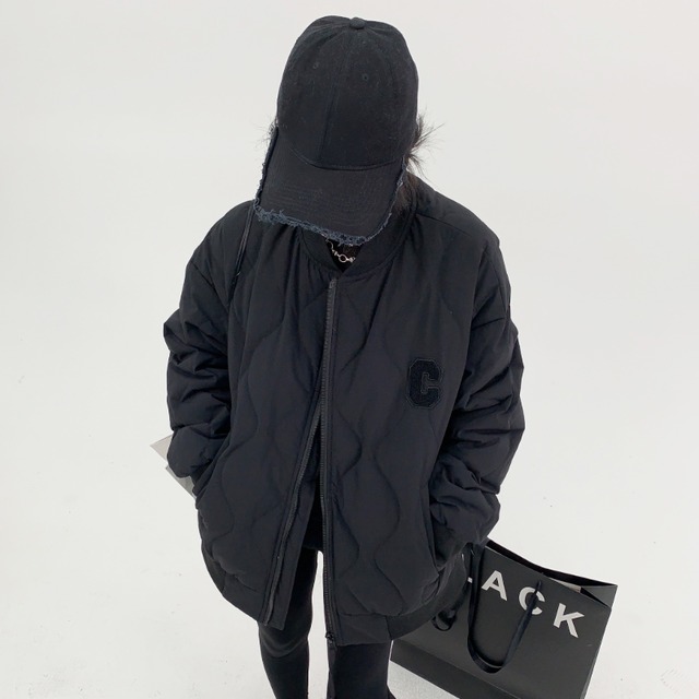 logo quilted jacket　ロゴキルティングジャケット　J1562