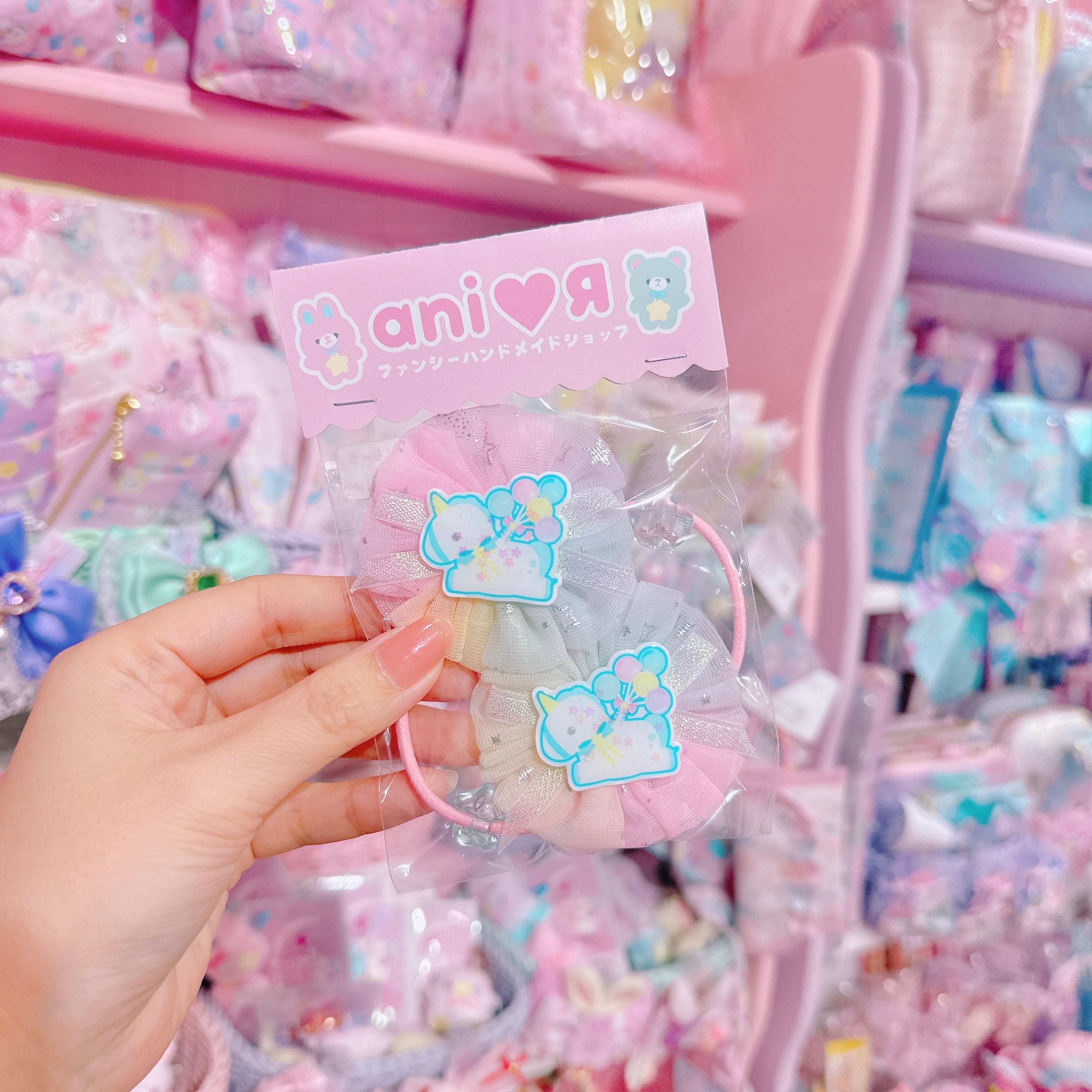 【C3】16-5チュールツインヘアゴム