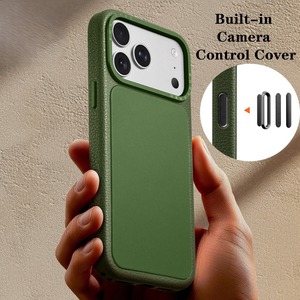 ◆iPhone 17Pro/17Pro Max◆ Leather Camera Control Cover Phone Case / レザー カメラ コントロール カバー スマホケース