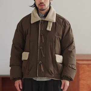 マルチキルティング ボア ダウンジャケット a-1240