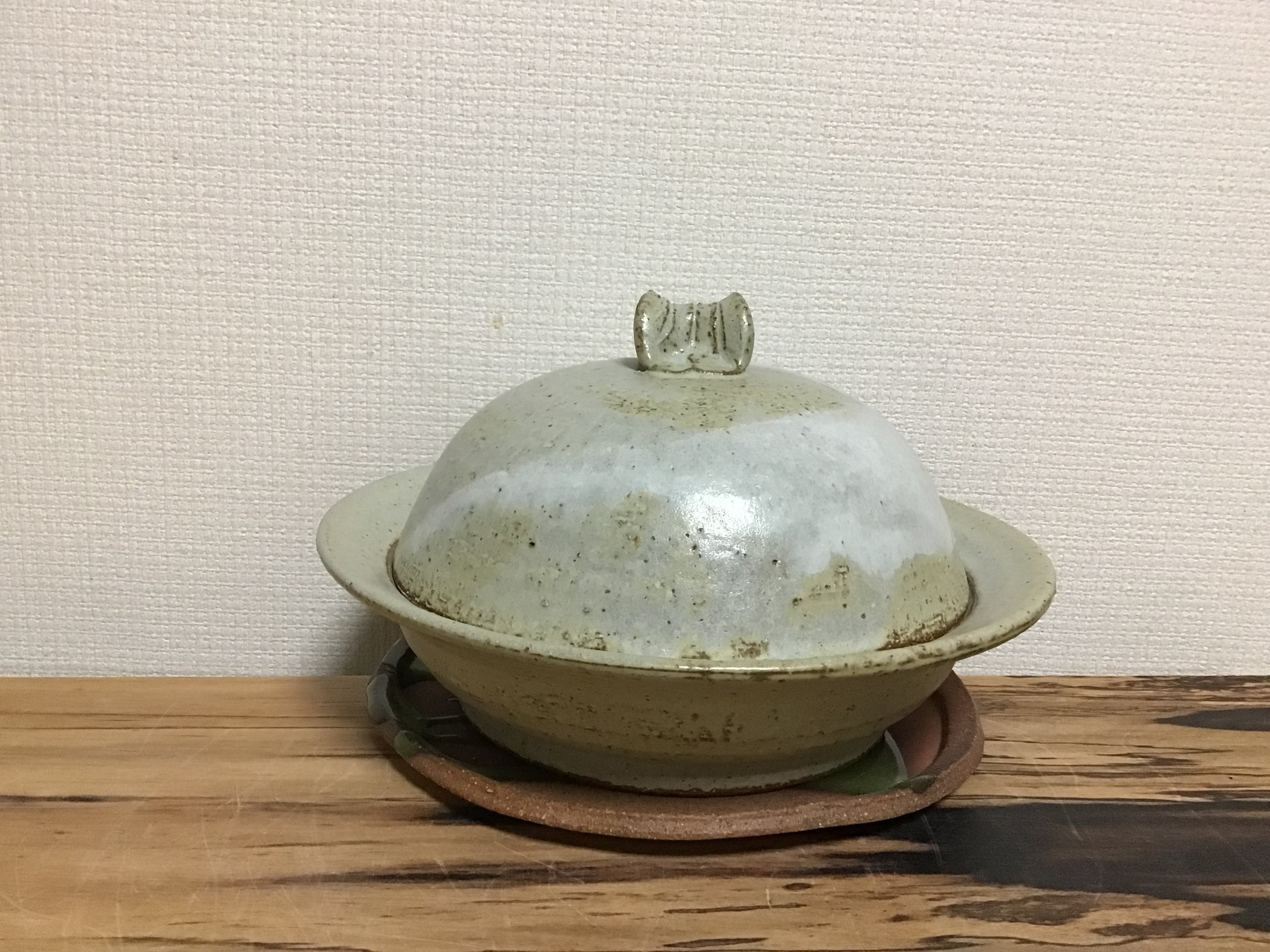 矢筈窯　ラジウム釉蒸し器（敷皿付き） ラジウム釉蒸し器（敷皿付き） | 矢筈窯 yahazugama