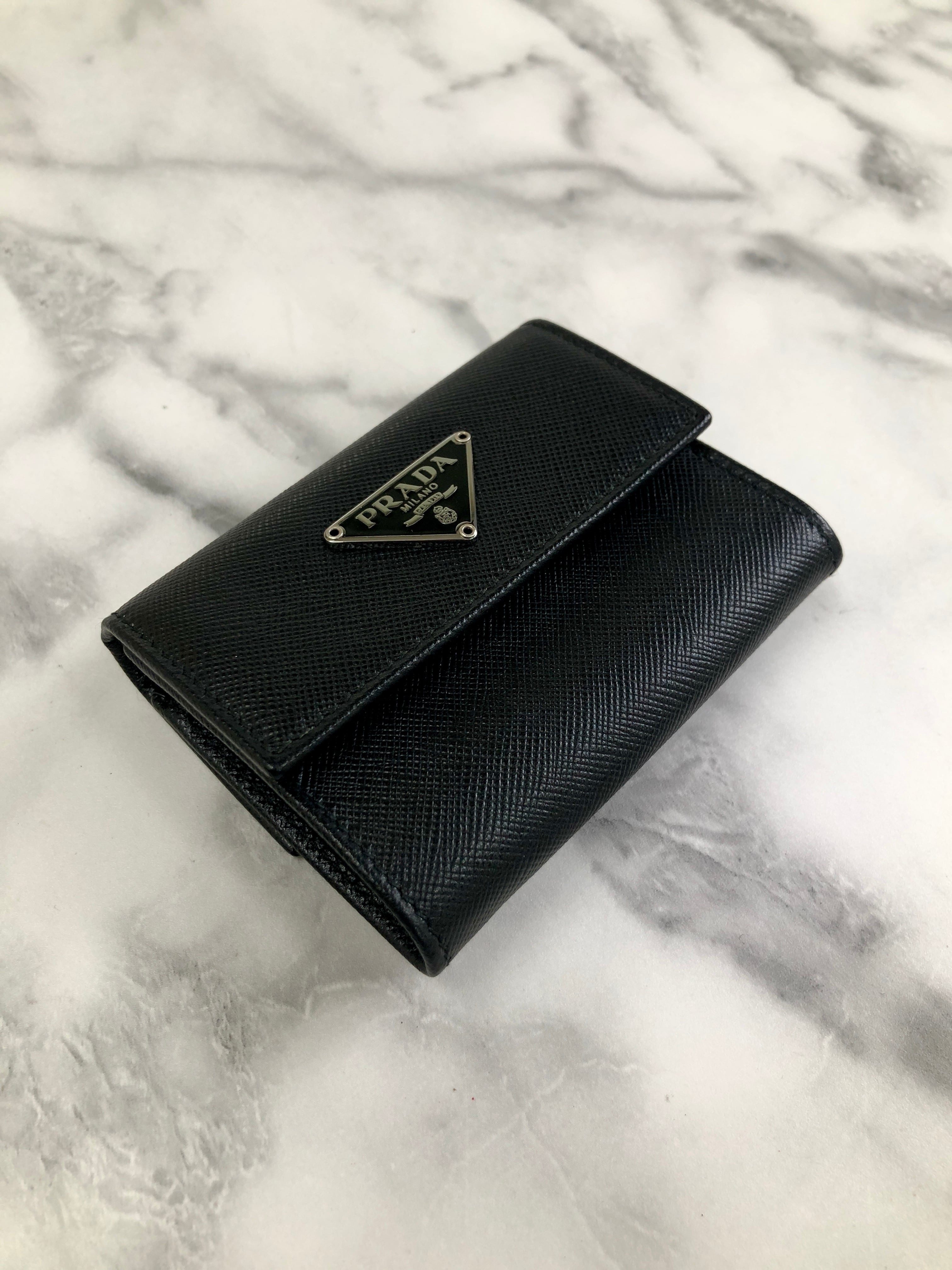 PRADA プラダ トライアングルロゴ サフィアーノレザー コインケース