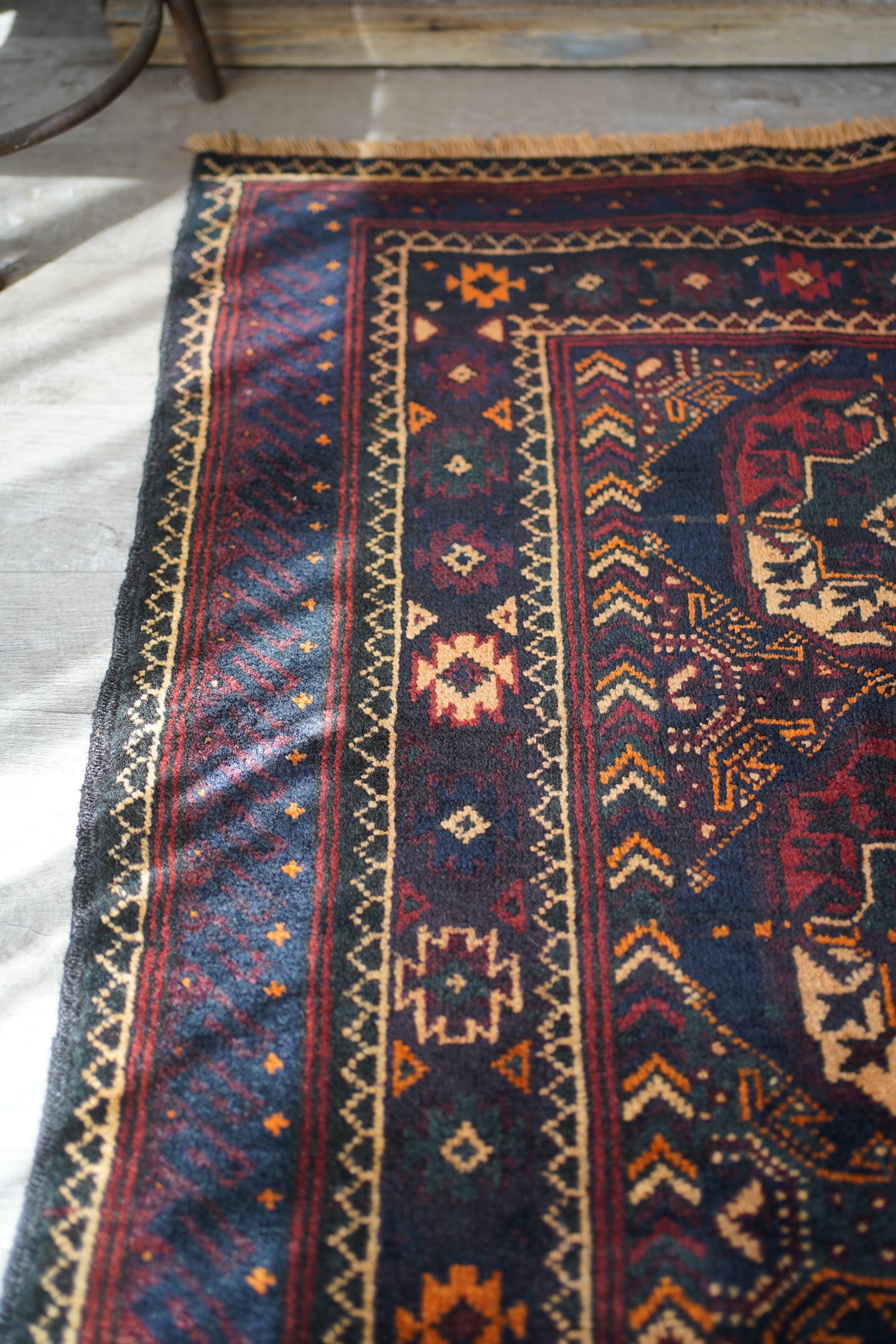 269】Vintage Afghan Madad khani Baluch rug 1980's | ヴィンテージ
