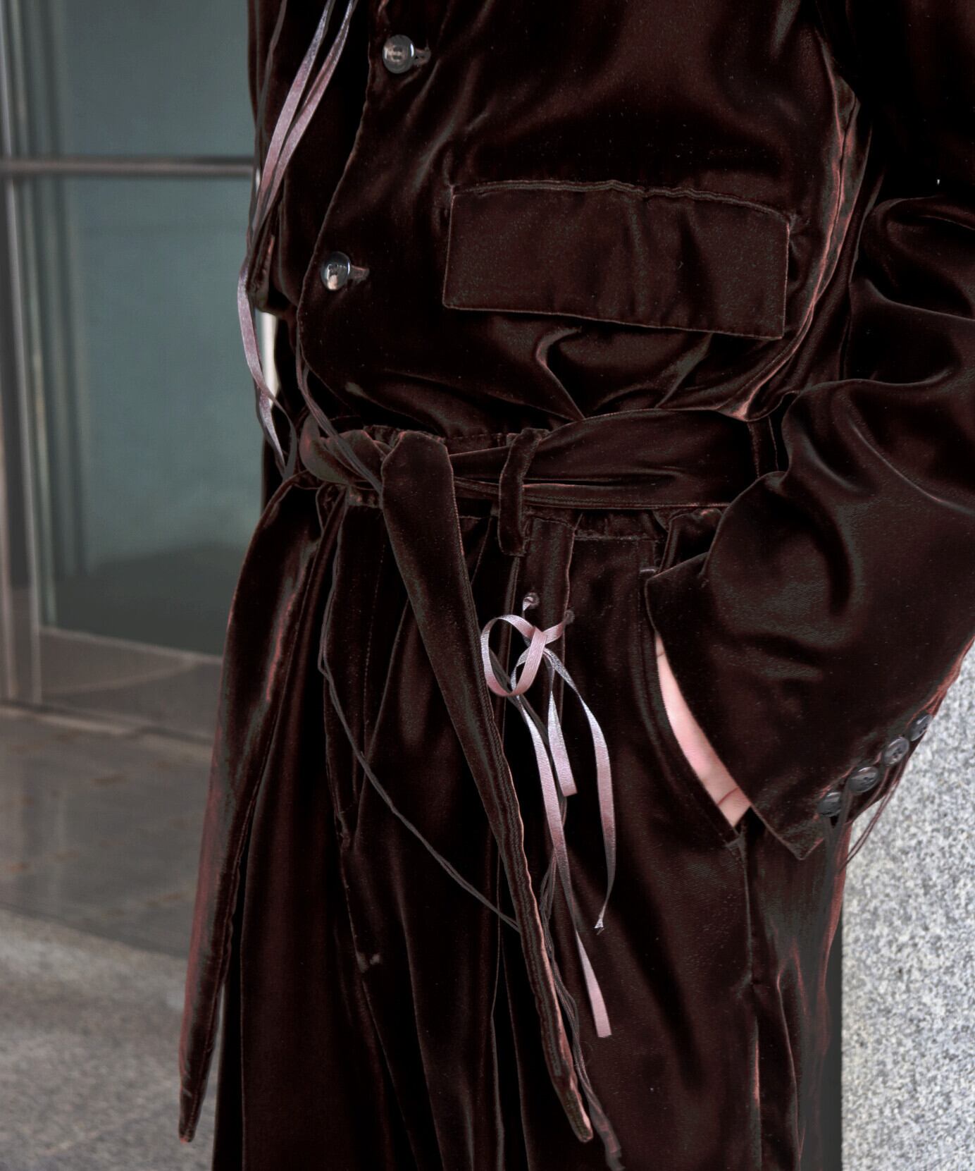 Midorikawa / MID25AW-JK07 VELVET JUMP SUIT (BROWN) | AfterSchool