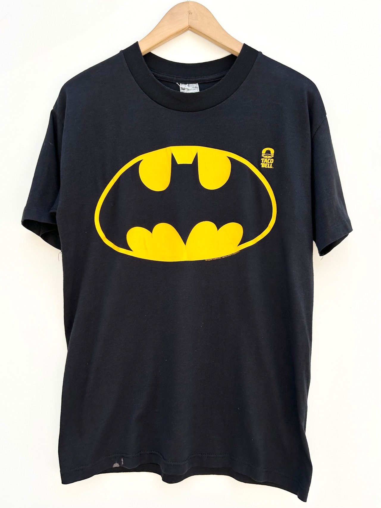80s BATMAN "TACO BELL TIE UP" Tee MADE IN USA Size M