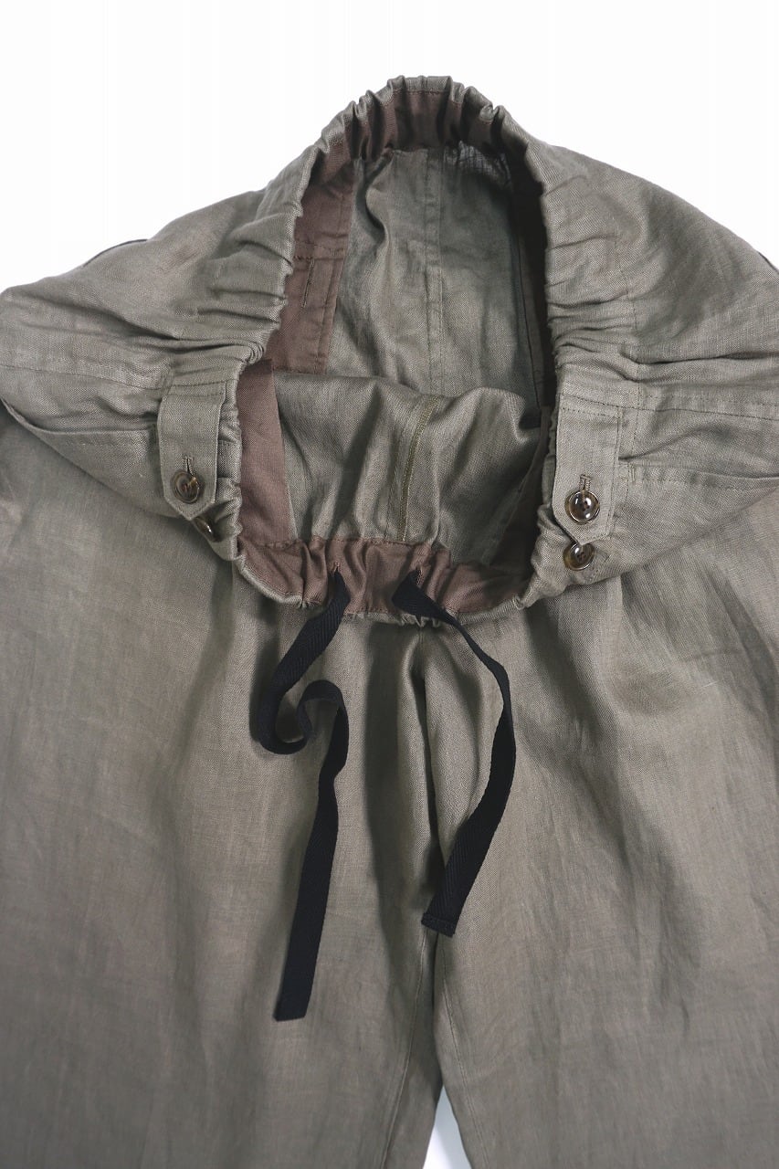 French Linen Wide Easy Pants