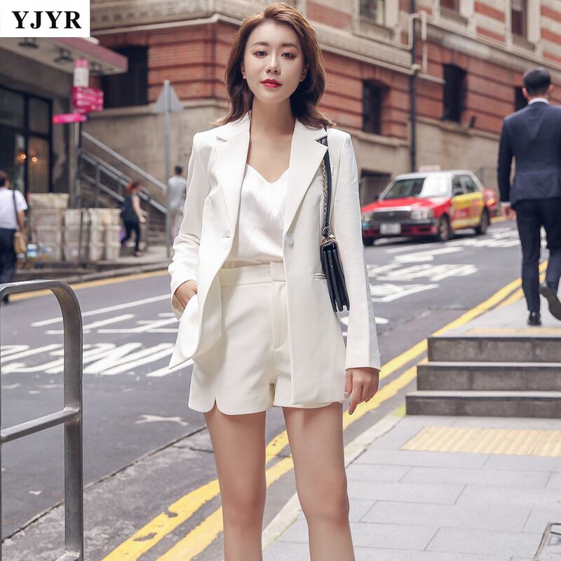 新品 韓流スター サマーセットアップスーツ 白♥カワイイ