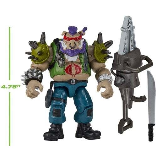 Playmates Teenage Mutant Ninja Turtles x G.I. Joe Bebop x Ripper