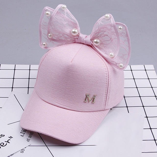 キッズキャップ帽 リボン 女の子 Anela Haku