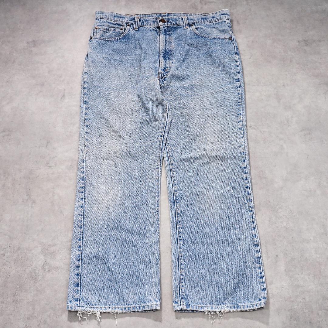 リーバイス517 W34 フレア ヒゲ 青 古着 90s USA製 21965 Levi's