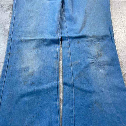 70s 80s Dickies フレア チビタグ デニム USA製 詳細写真10