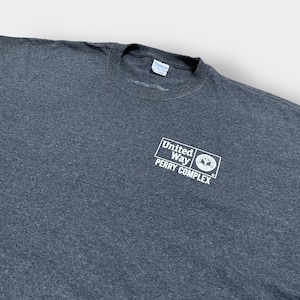 【PORT&COMPANY】4XL ビッグシルエット United Way ワンポイントロゴ プリント Tシャツ 袖ロゴ バックプリント 半袖 夏物 us古着