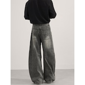 ストリート ウォッシュ加工 デニムパンツ P340