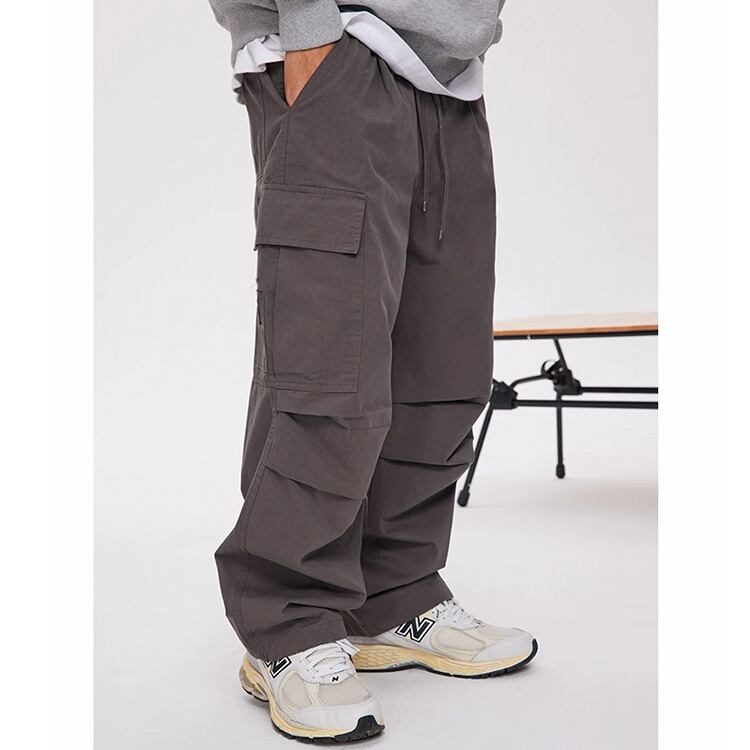 ★LOOSE STRAIGHT CASUAL PARACHUTE PANTS　　　A0713