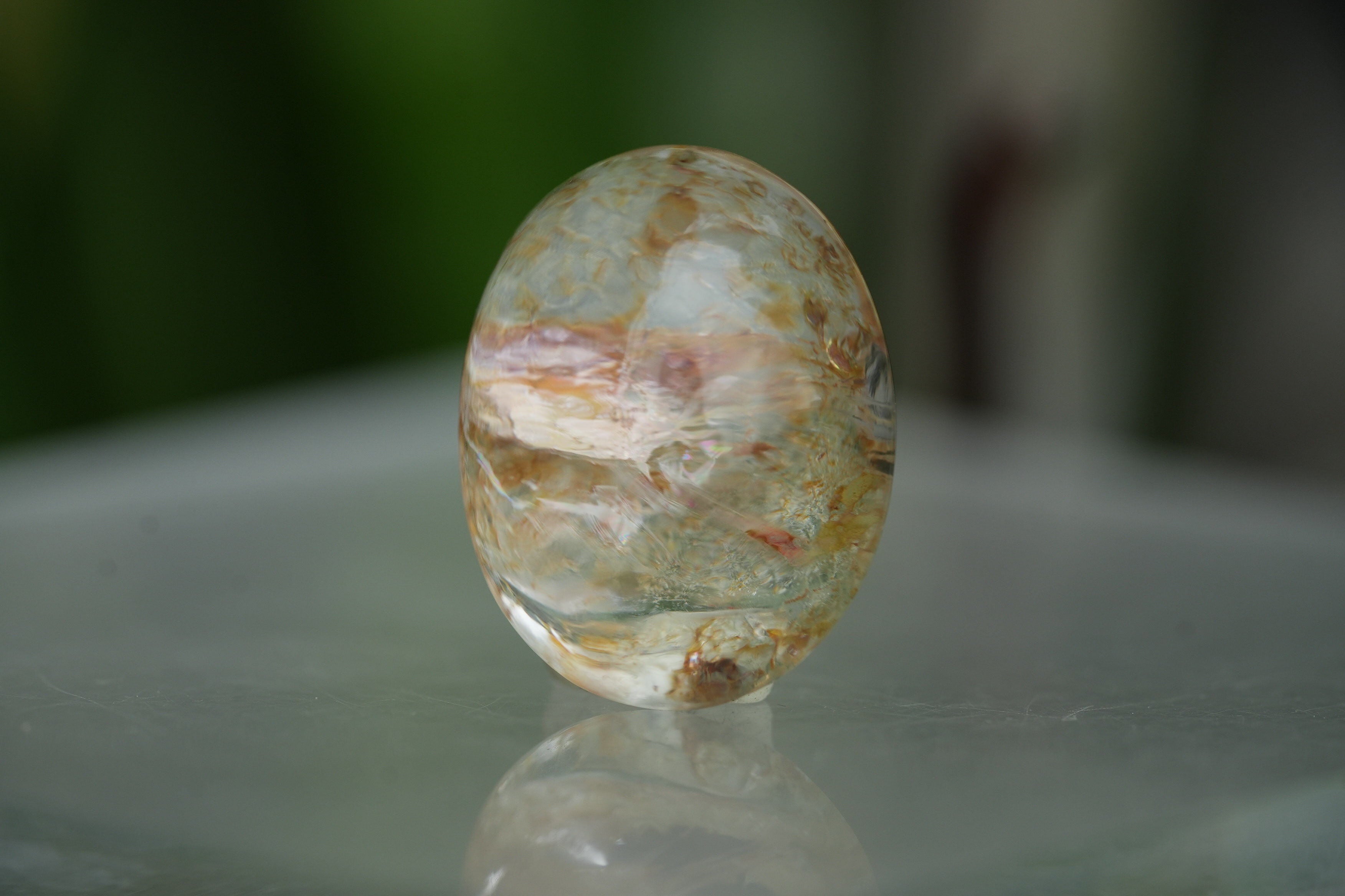 鏡のシラー☆ガーデンクォーツ s1555 | Funky garuda Stone