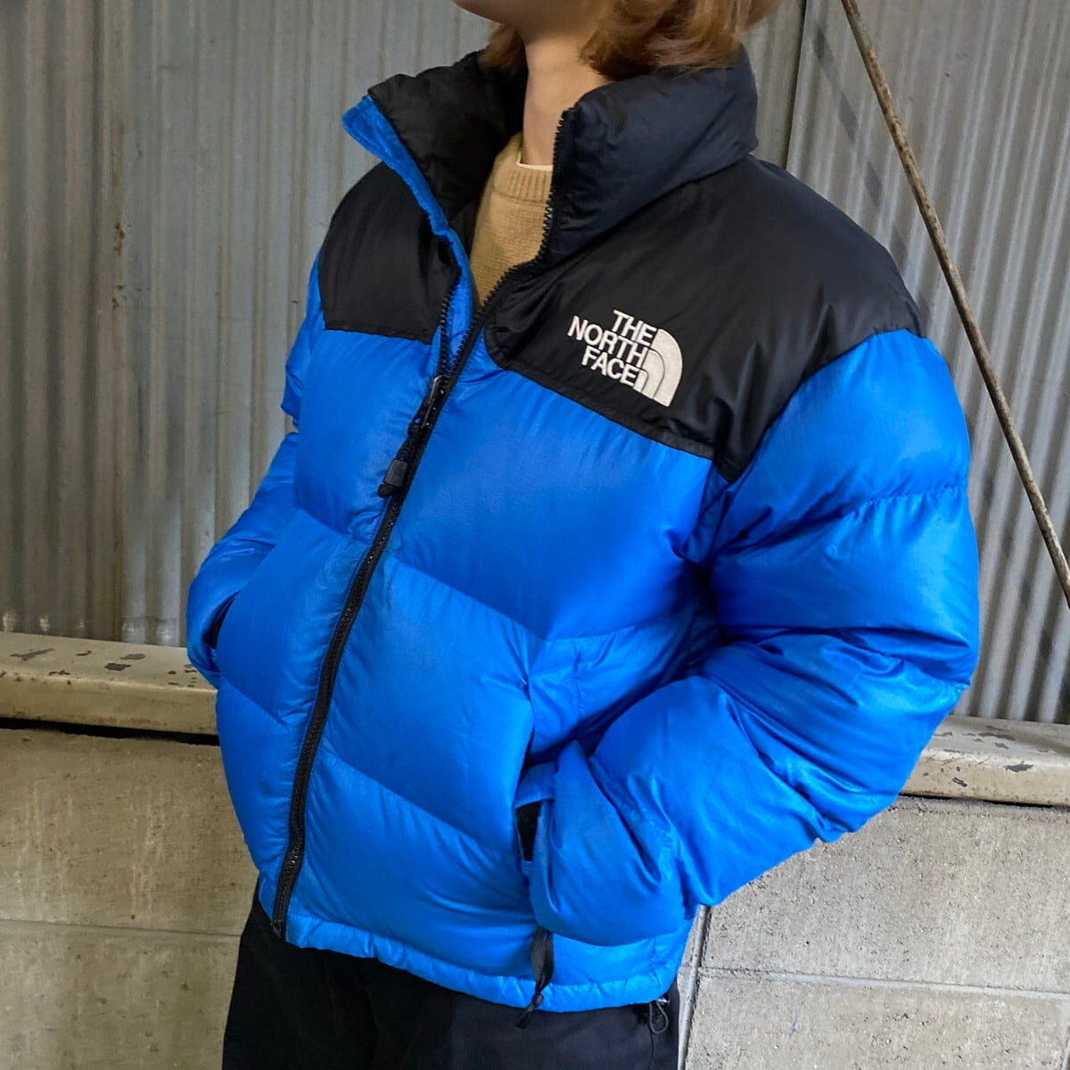 THE NORTH FACE ザノースフェイス ダウンジャケット青 レディースL