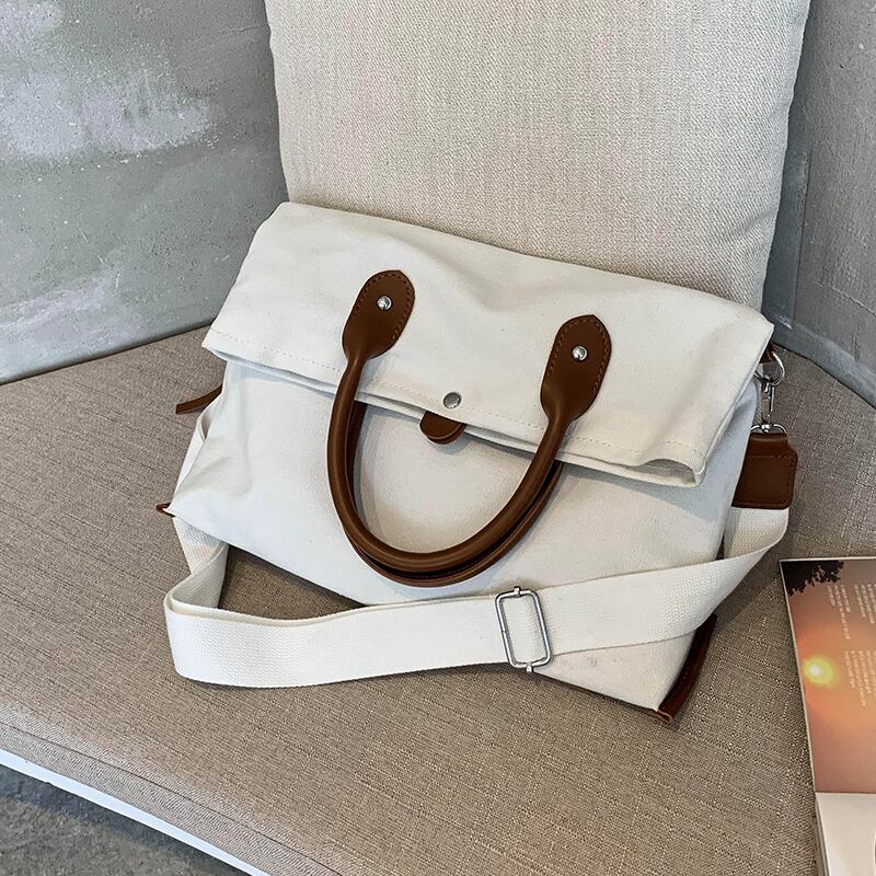 オールマッチイン大容量バッグレディースバッグ2020新しい流行のファッションキャンバスショルダーメッセンジャーバッグネットレッドトートバッグ 手作りハンドバック46518357918