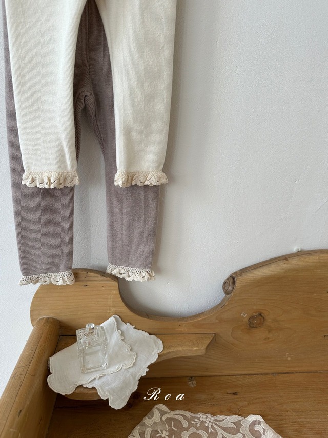 ラスト1 beigeM【即納】<Roa>  Evelyn leggings