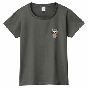 レディース・チャコール(WM / WL)・クルマールグレーTシャツ