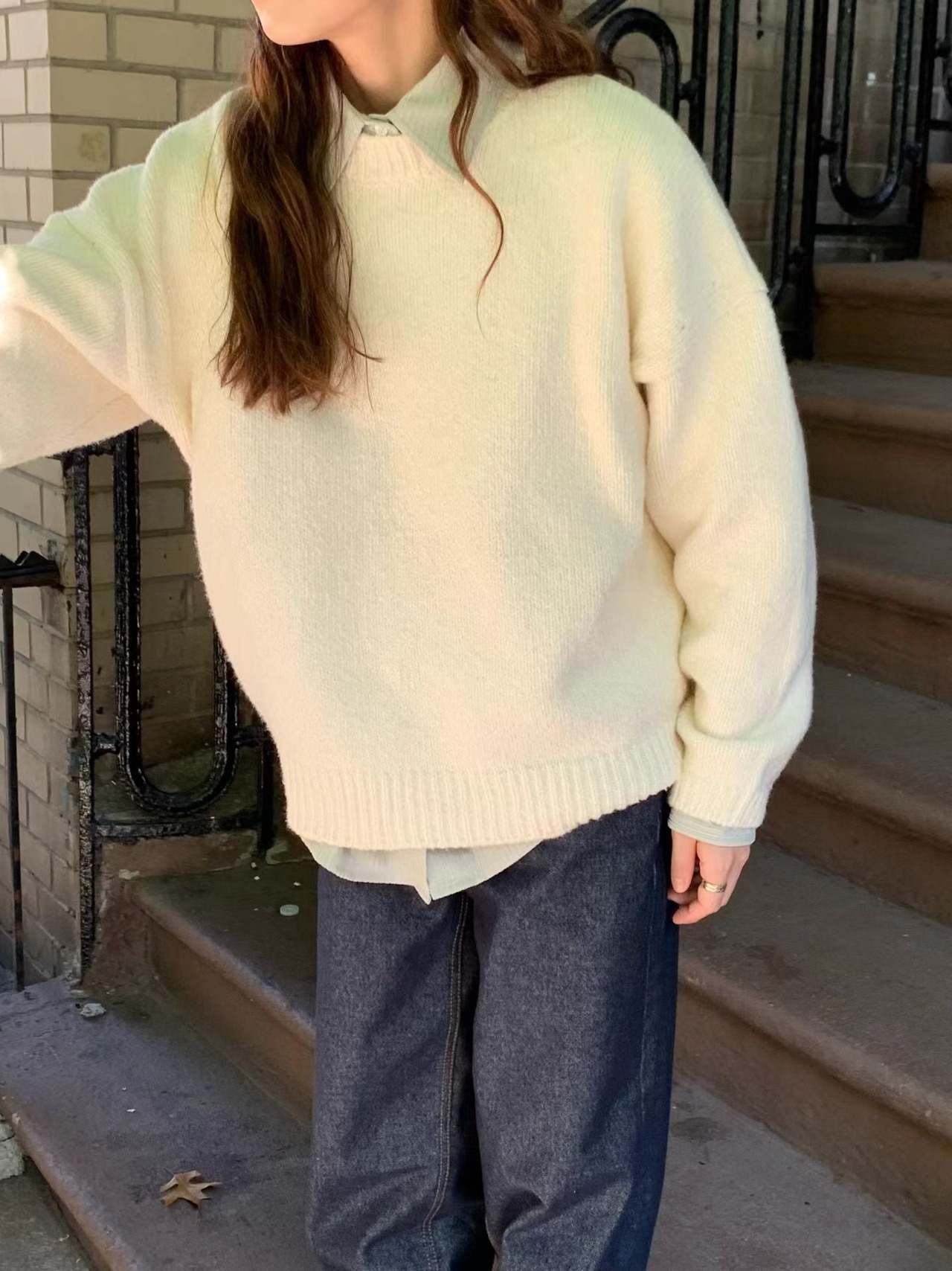 (予約) LIFFEY / Natural boucle knit 3color