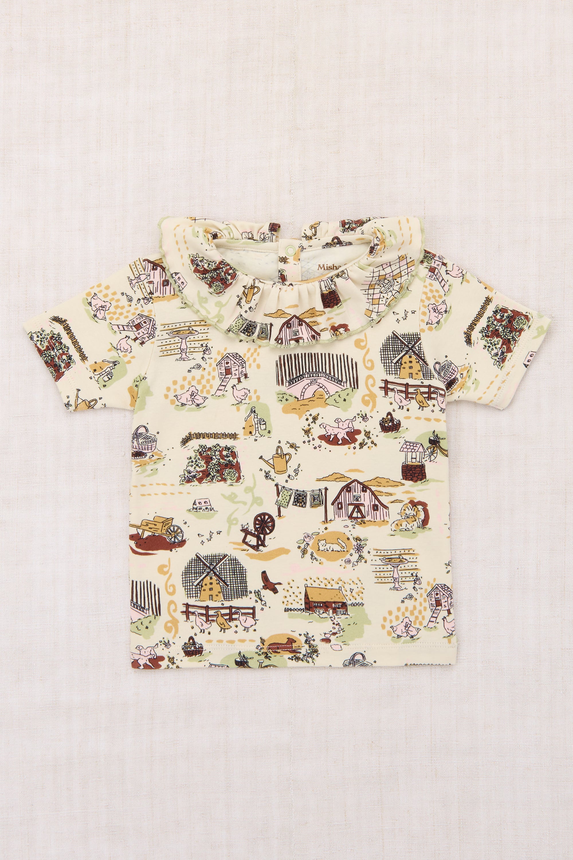 トップス Misha & Puff Paloma Tee Misha&Puff 26SS 〉 PALOMA TEE / MARZIPAN STORYLAND | 世界の子供服