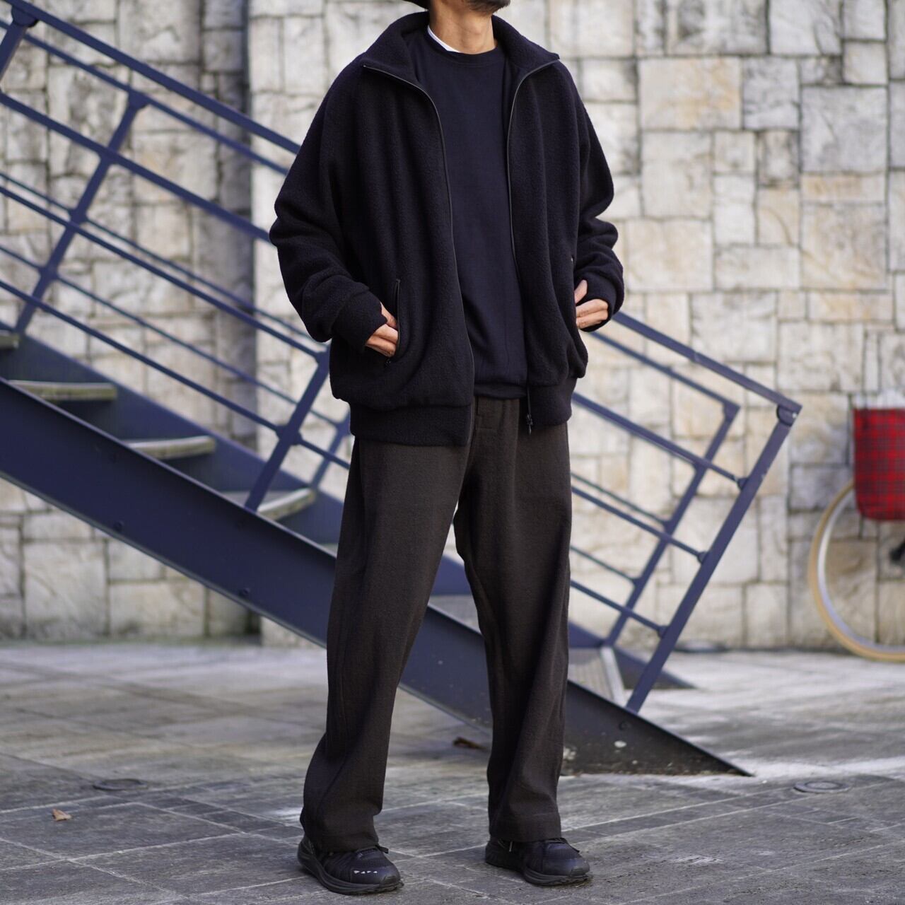 ブルゾン comoli ウールフリース トラックジャケット ３