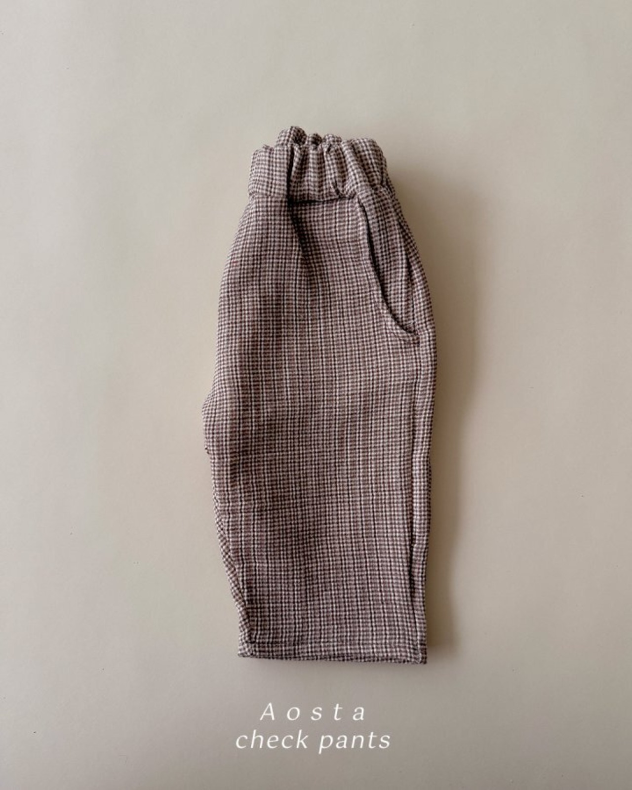 Aosta 26/SS Check Pants