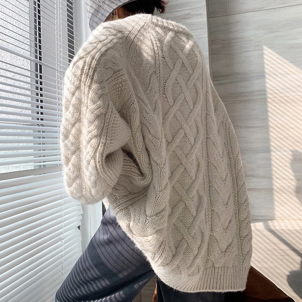 ケーブルニット セーター レディース 秋冬 トップス 韓国 おしゃれ きれいめ 大人 かわいい 暖かい ゆったり カジュアル 大人可愛い 大人女子