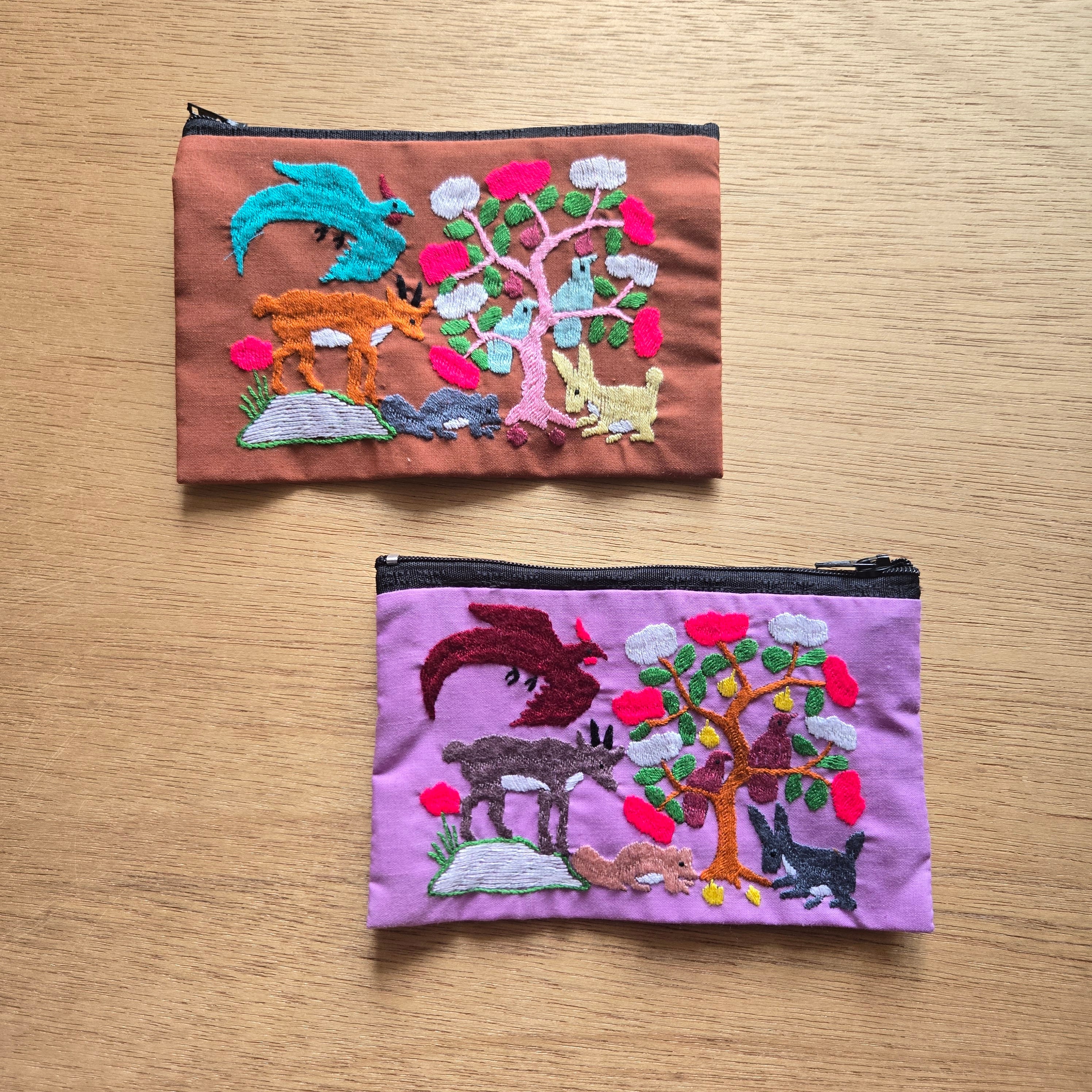 ラオス モン族両面手刺繍ミニポーチ | gururi