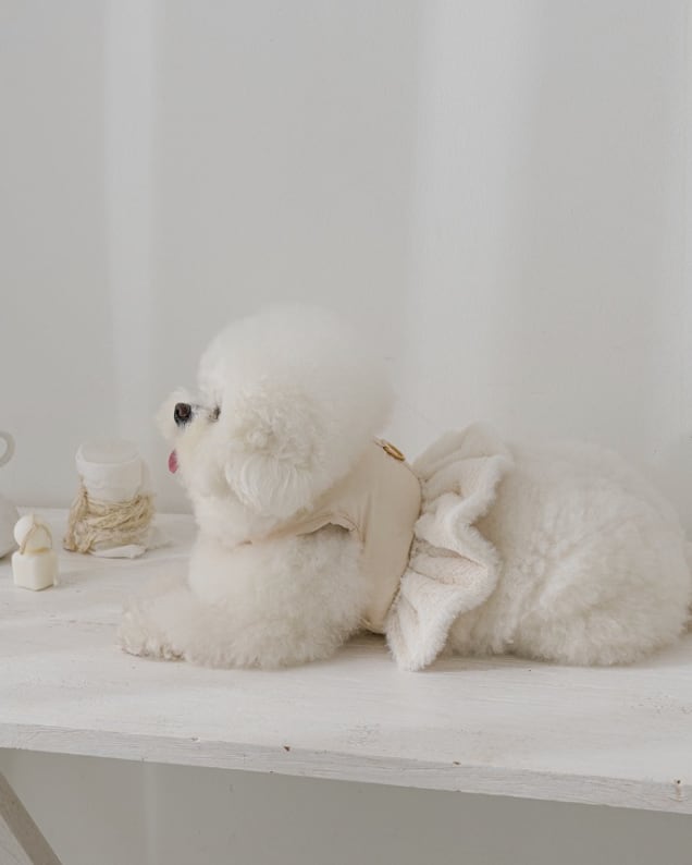 予約【eomuk】Cloud Goose Down harness (Ivory)