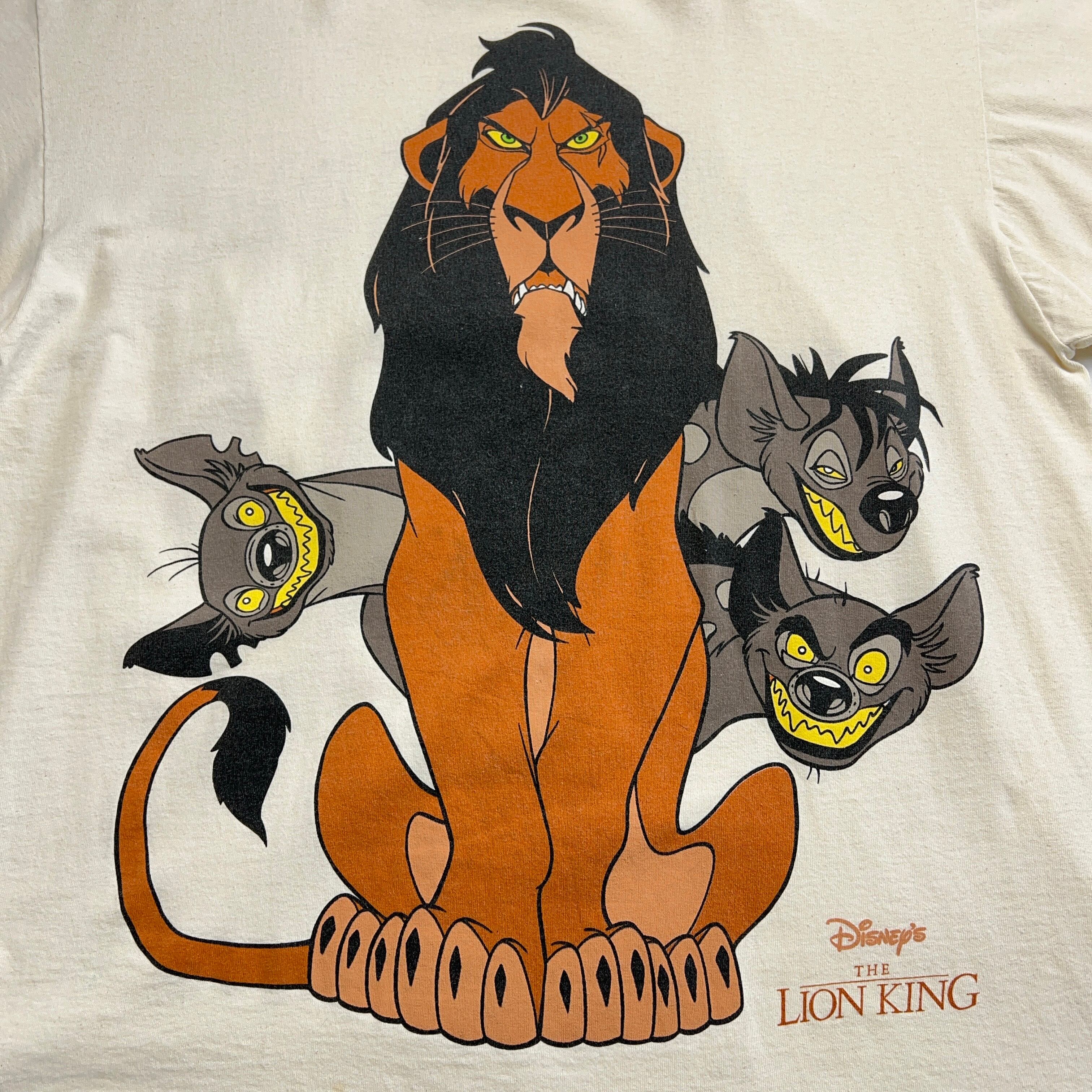 90's Disney LION KING Villains Scar Shenzi Banzai Ed Tshirt 90年代