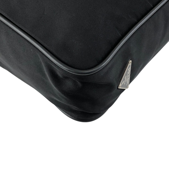 PRADA プラダ ボディバッグ ブラック トライアングルロゴ ナイロン vintage ヴィンテージ オールド p8ymye