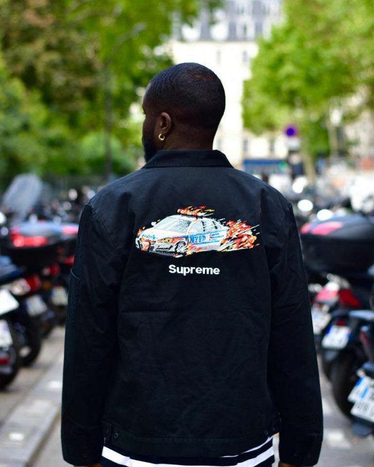 希少 XL supreme cop car ワークジャケット