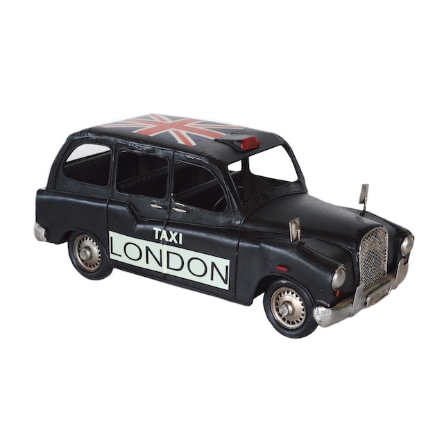 ロンドンタクシー 黒 1704E-6383 タクシー ブラック モダン インテリア おしゃれ 大人 ブリキ ブリキカー おもちゃ
