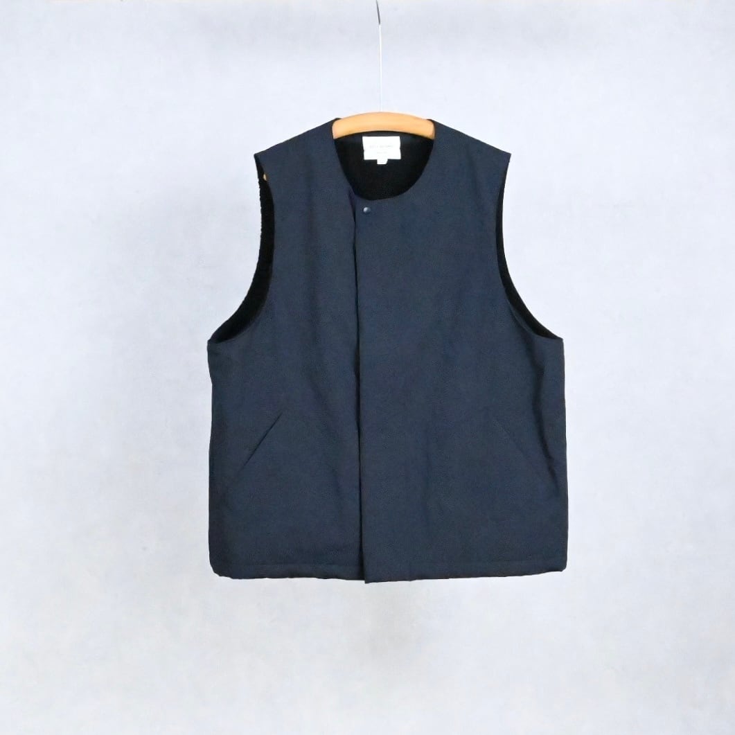 25AW》【STILL BY HAND】NYLON BOA VEST スティルバイハンド ナイロン