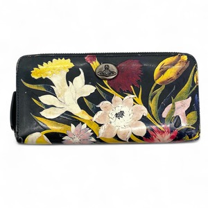 Vivienne Westwood Long Wallet Enamel Floral Genuine Leather / ヴィヴィアンウエストウッド 長財布 エナメル 花柄 本革