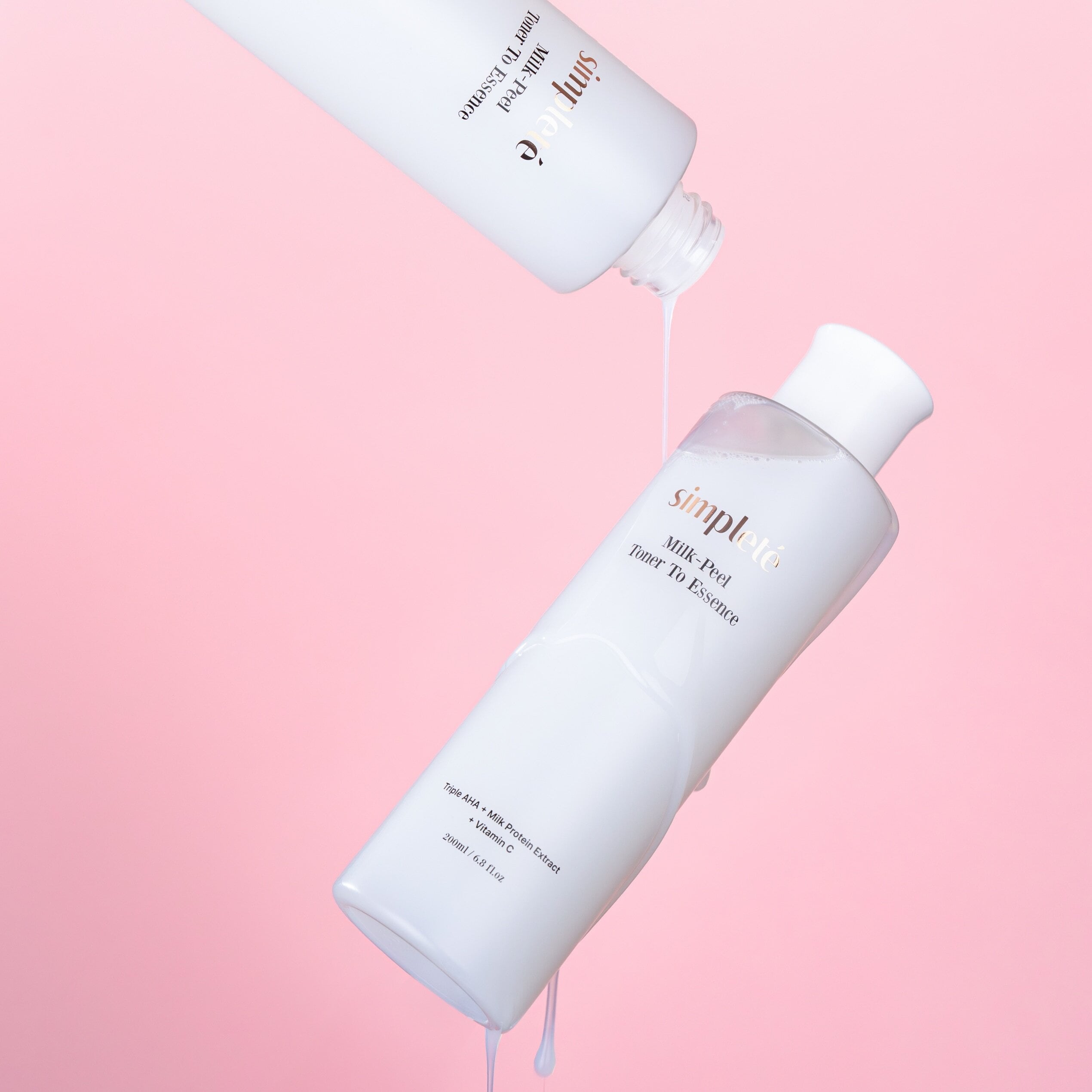 正規品 Simplete シンプレ スキンケア 4セット 化粧水 乳液 韓国 正規品】Simplete シンプレ ミルクピール トナー トゥエッセンス 韓国