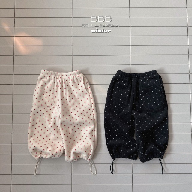 【取寄】bella bambina｜labu dot pants｜ラブドットパンツ｜XS-XL｜kids｜25 winter