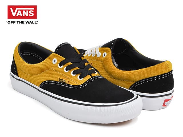 VANS｜ERA PRO (CORDUROY) BLACK / YOLK YELLOW | PROOF