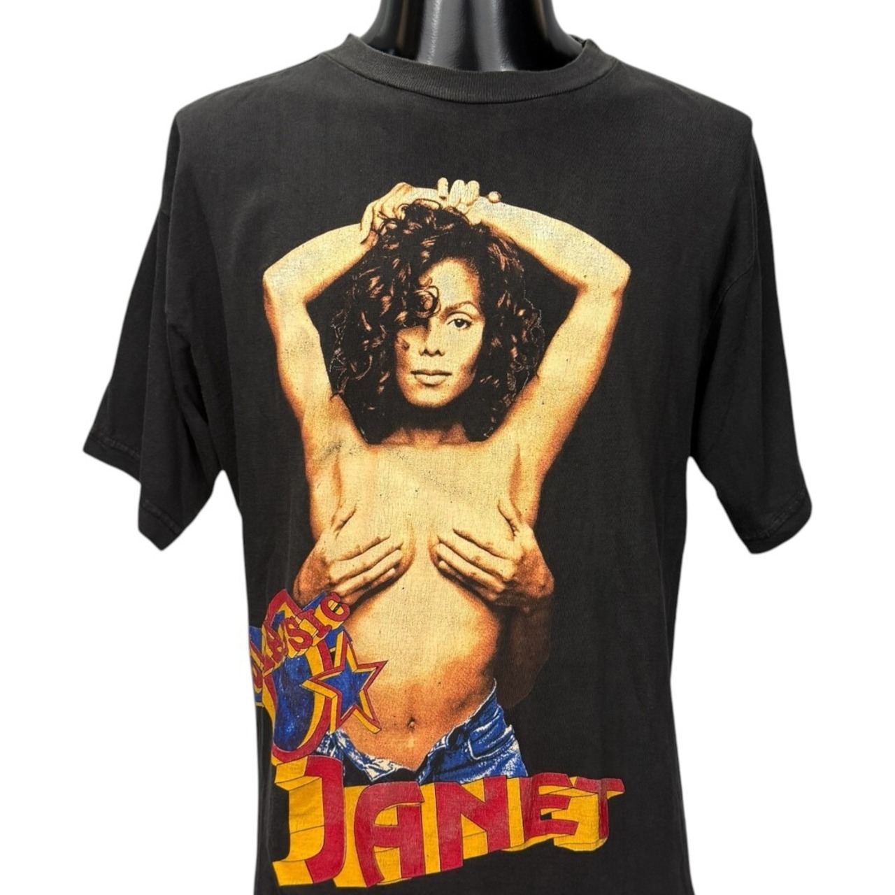 【JANET JACKSON】ジャネット・ジャクソン "JANET & NAUGHTY BY NATURE"RAP DESIGN 90's Vintage Tシャツ