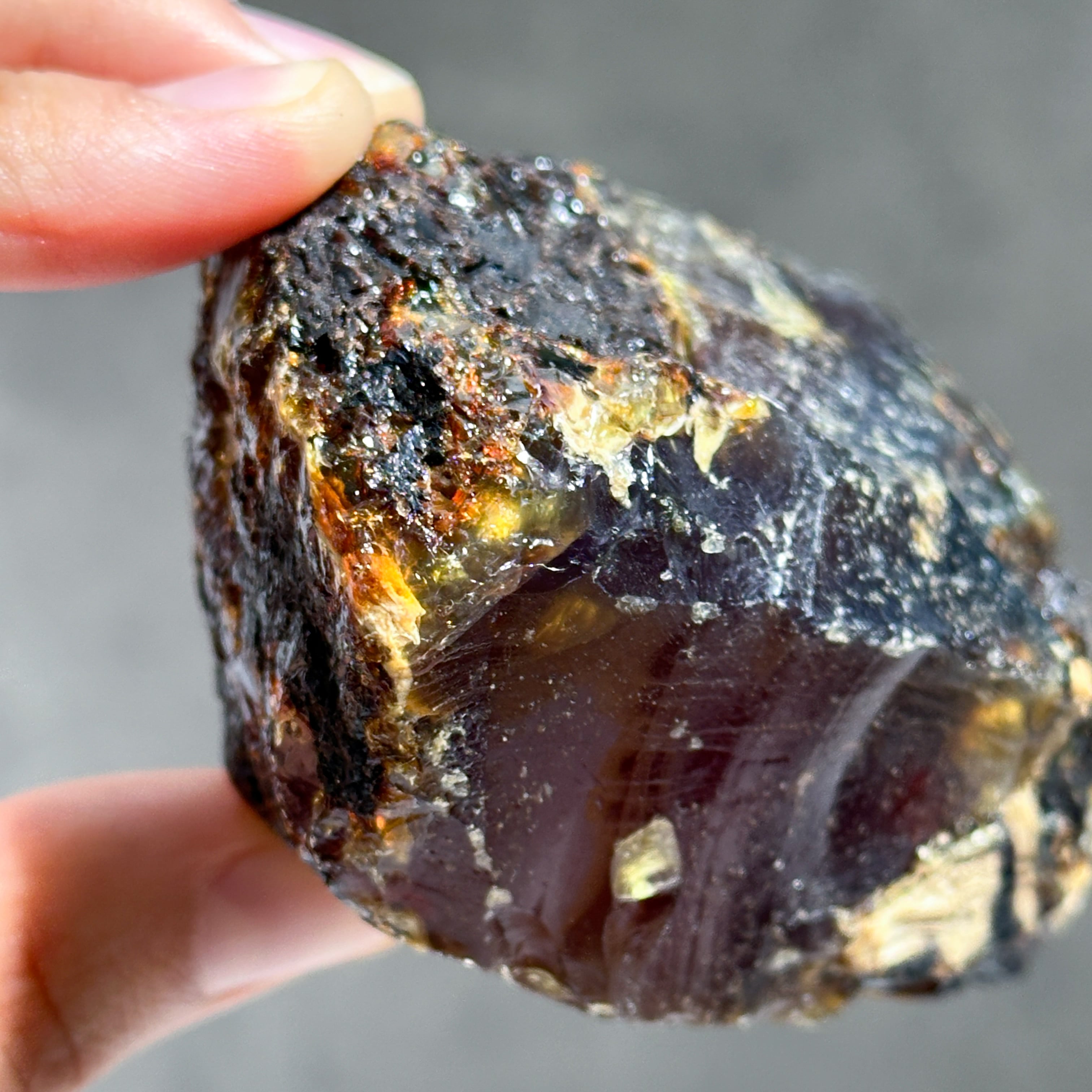 天然琥珀ブルーアンバー72◇ Blue Amber ◇ 天然石・鉱石