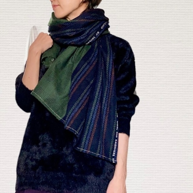 ZOZOTTE  remake patchwork stole / リメイクパッチワークストール ck_gr