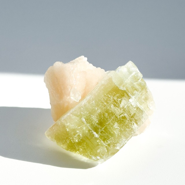 グリーンアポフィライト＆スティルバイト 原石 04 ◇ Green Apophyllite & Stilbite ◇天然石・鉱物・パワーストーン