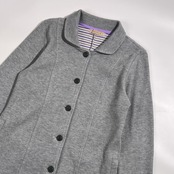 CROCODILE クロコダイル 鹿の子 ジャケット M /グレー系 レディース カジュアル