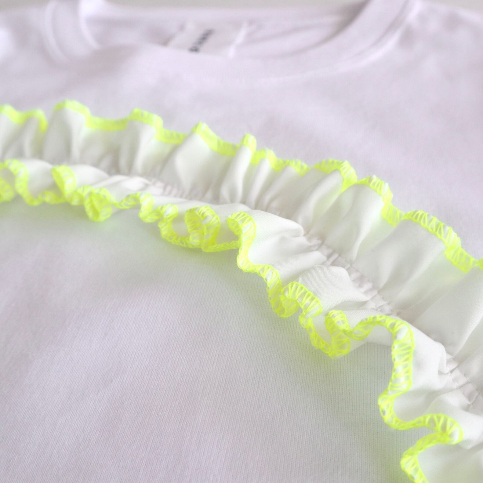 nancoi nancoi frill t-shirts / white | portsidelaboratory STORE