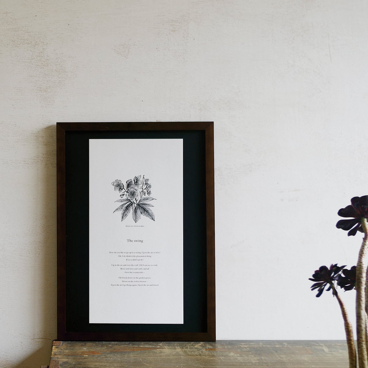 The swing (活版印刷 変形サイズポスター)