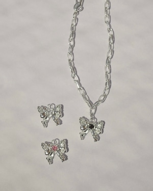 ribbone サクラ bone HEART stone bracelet silver925 #LJ23116B